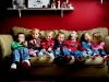 From left, John, Drew, Nolan, Peyton, Gerrit, Kennedy and Sammy VanHouten of Hamilton make up the VanHouten sextuplets plus one in a family of seven children. The sextuplets are turning five this week, and Drew is two. \