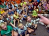 An audience of children react to a Grey Rat Snake during the Outdoor Discovery Program at Kentwood Library. The event, called \