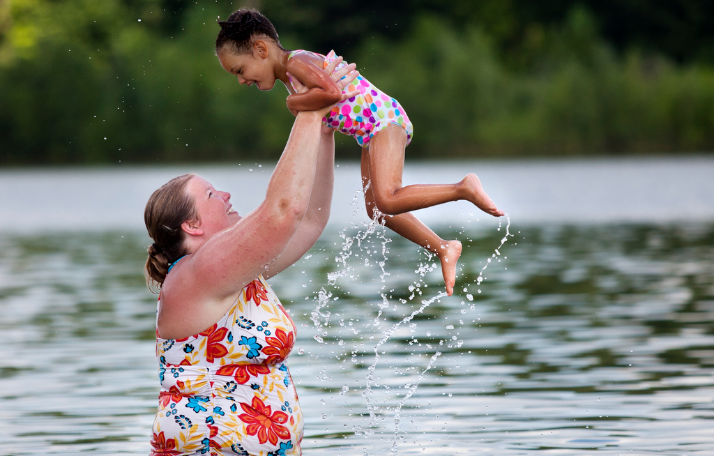 Beating the heat on Thursday, July 18