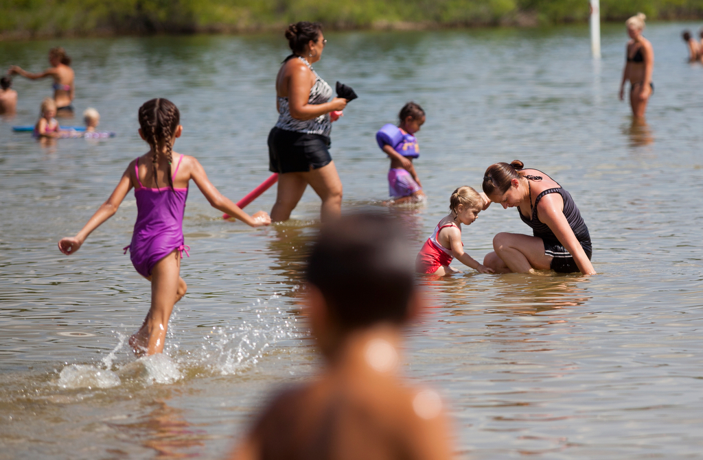 Beating the heat on Thursday, July 18